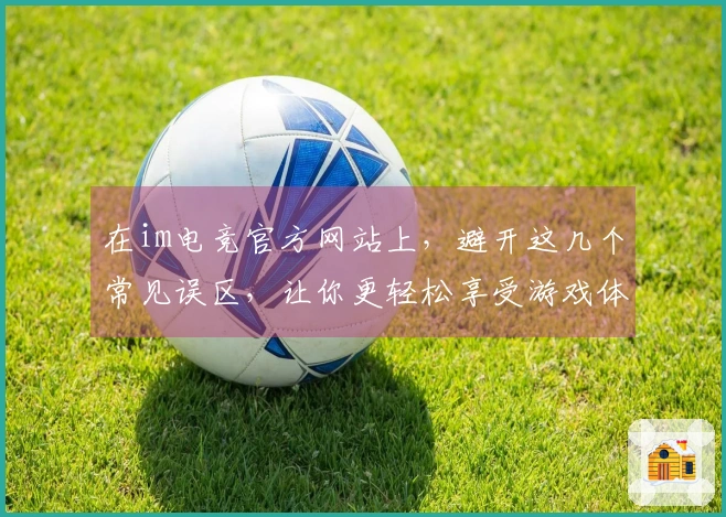 在im电竞官方网站上，避开这几个常见误区，让你更轻松享受游戏体验